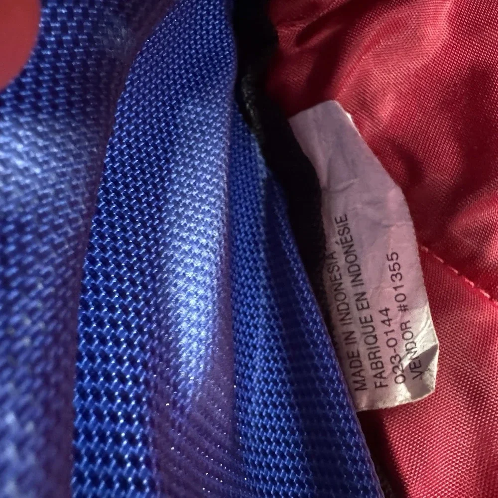 Eddie Bauer Vtg Y2K Blue Nylon Rucksack Camping Outdoor Hiking Backpack 17